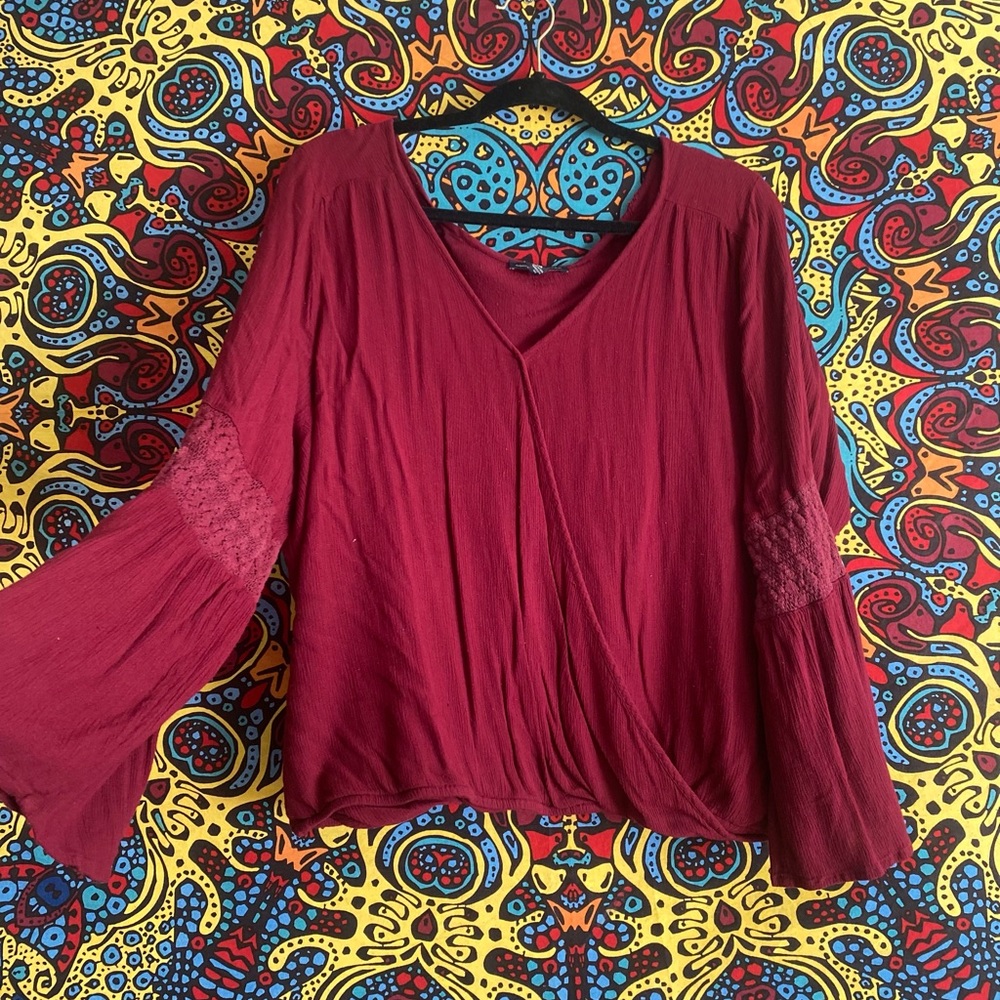 XXL Boho American Eagle blouse